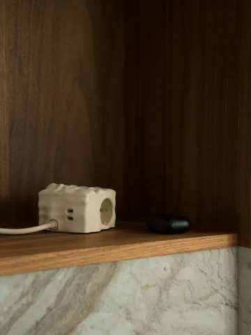 Cumulus+ case-cover per presa multipla Cuboid+ - Beige - Kord