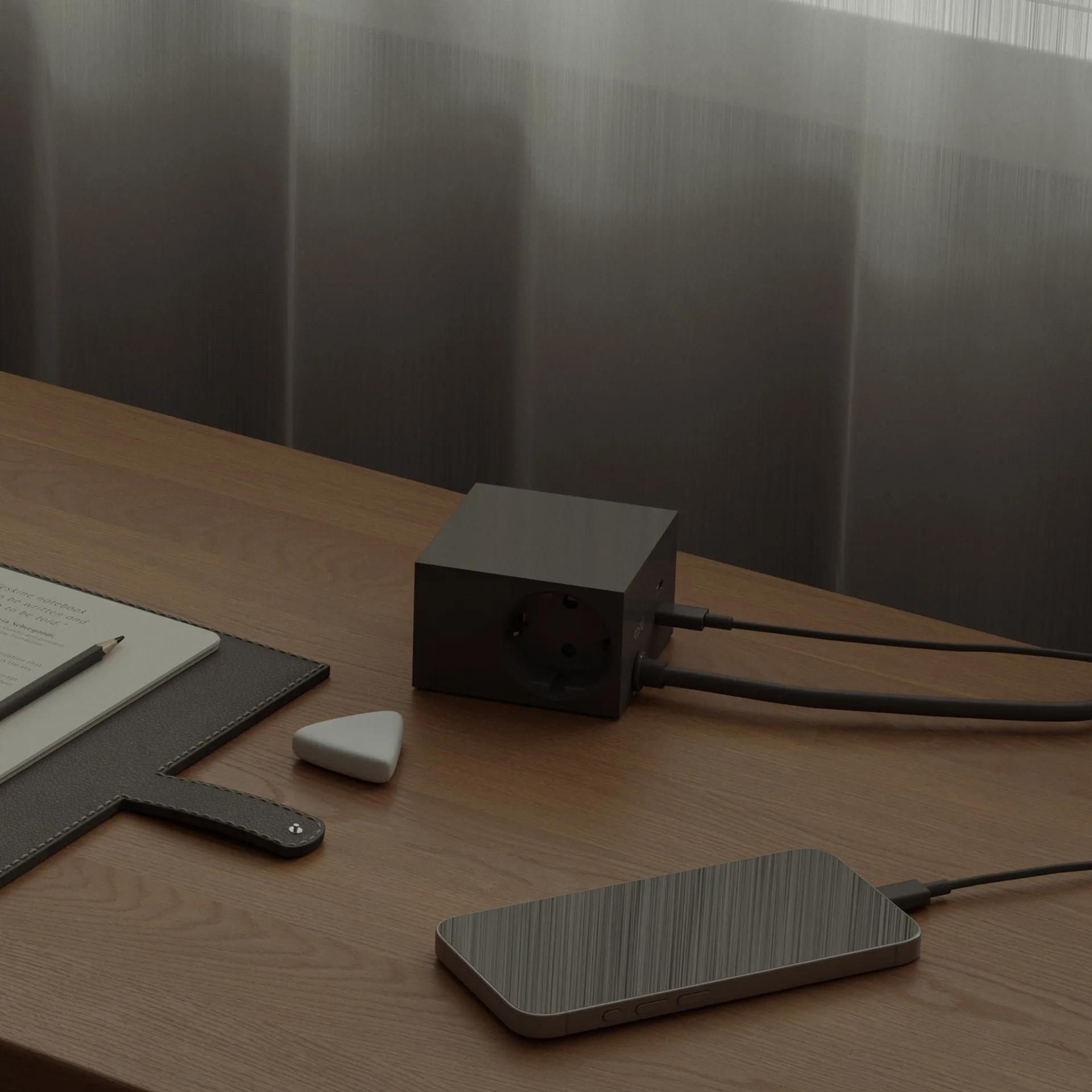 Presa multipla Cuboid+ USB-C 30W 2 m, Black Kord