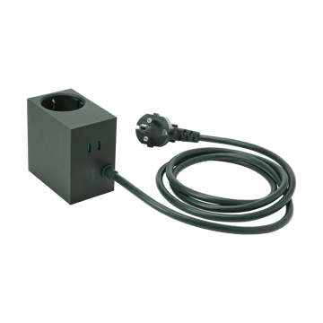 Presa multipla Cuboid+ USB-C 30W 2 m - Dark Green - Kord