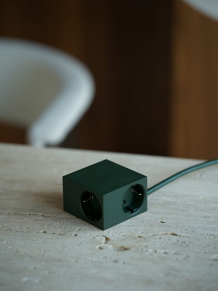Presa multipla Cuboid+ USB-C 30W 2 m, Dark Green Kord