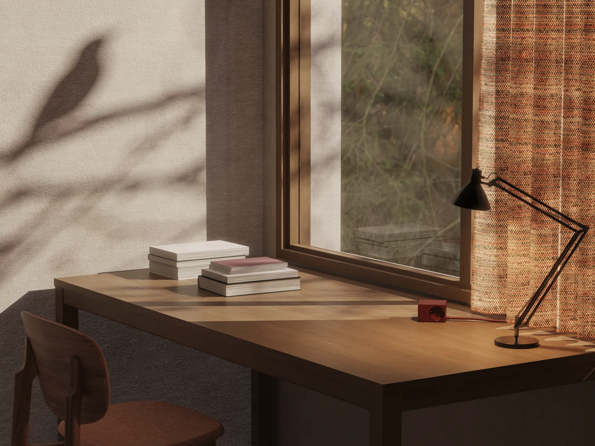 Presa multipla Cuboid+ USB-C 30W 2 m, Fired Brick Kord