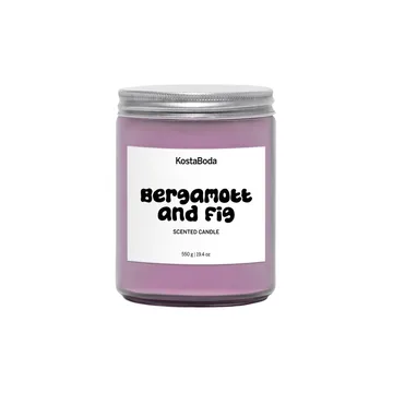Candela profumata Mind - Bergamott & Fig, 550 g - Kosta Boda