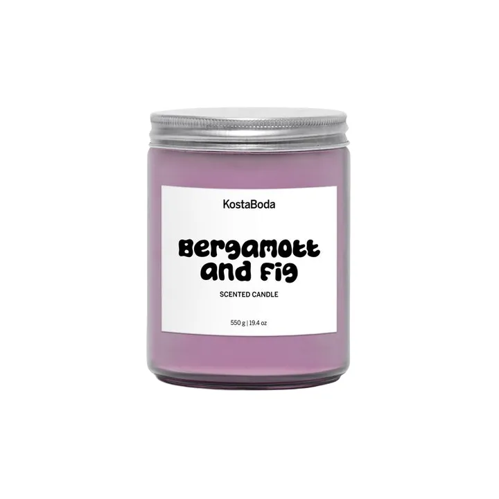 Candela profumata Mind - Bergamott & Fig, 550 g - Kosta Boda