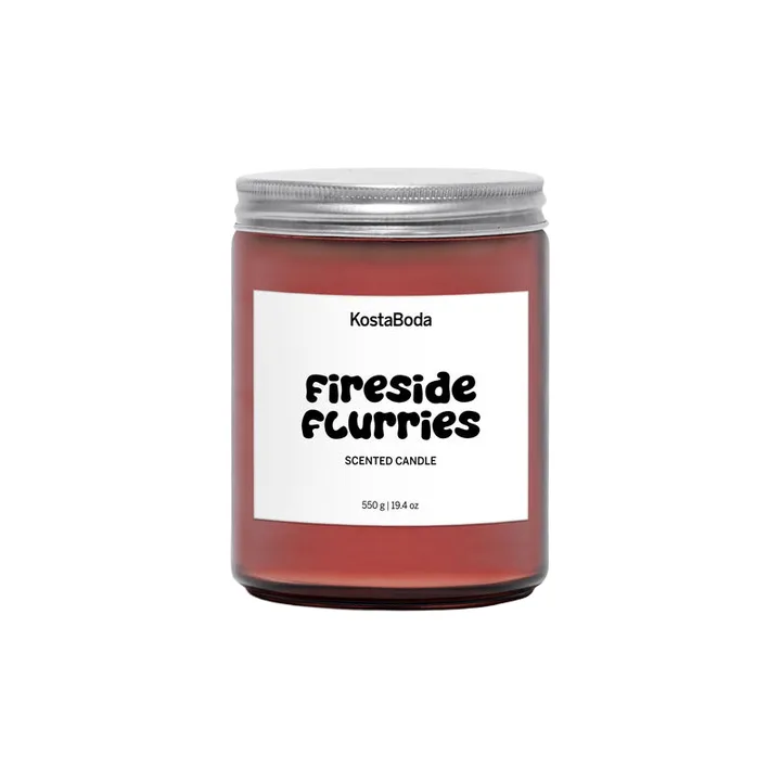 Candela profumata Mind - Fireside flurries, 550 g - Kosta Boda