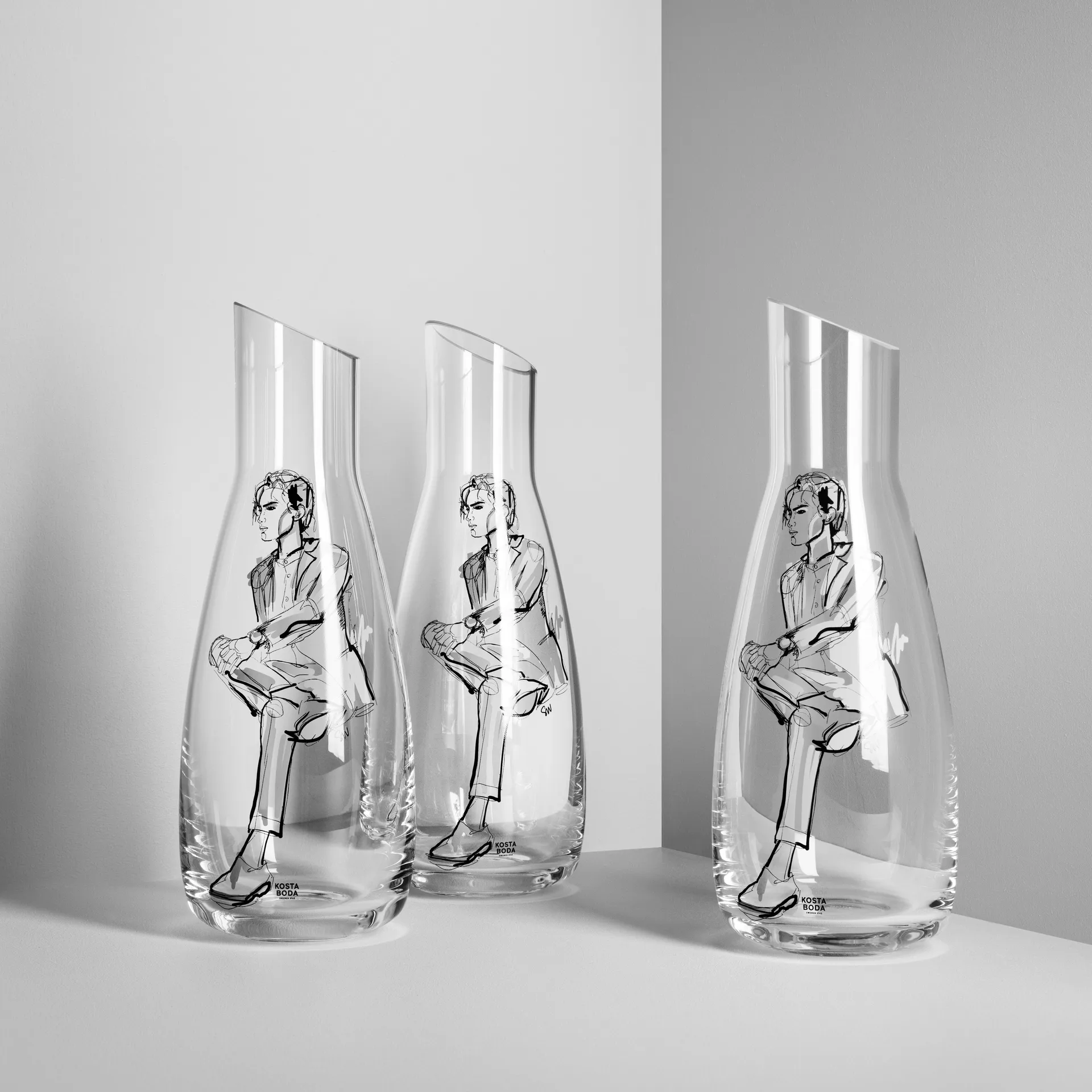 Caraffa 1 l All about you, him Kosta Boda