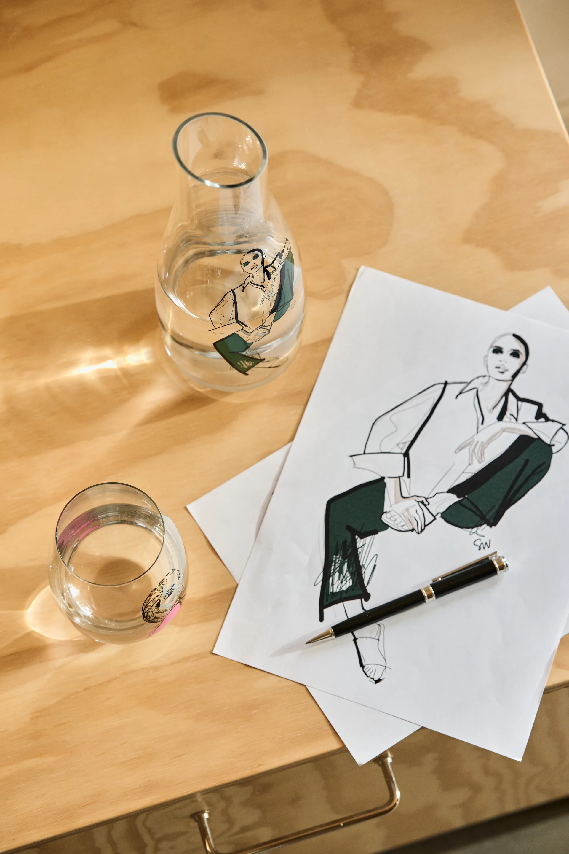 Caraffa 1 l All about you, Time for you Kosta Boda