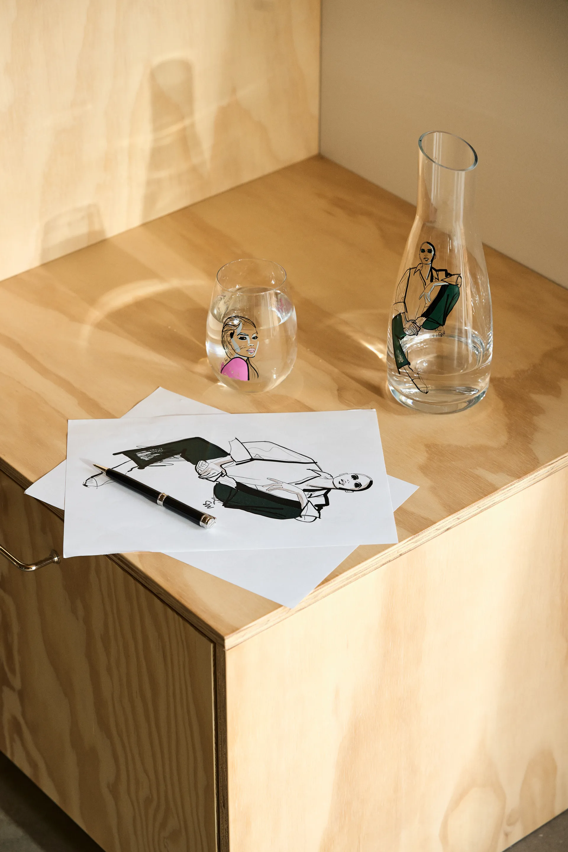 Caraffa 1 l All about you, Time for you Kosta Boda