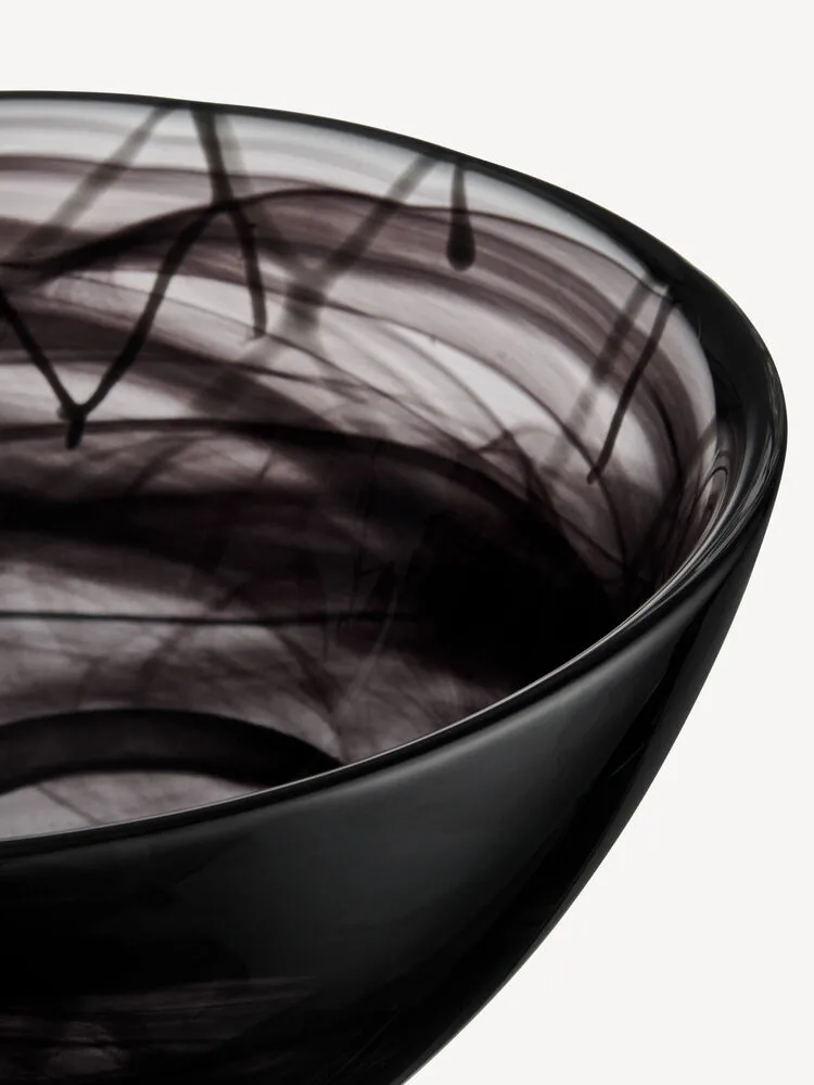 Ciotola Contrast 230 mm, Nero-nero Kosta Boda