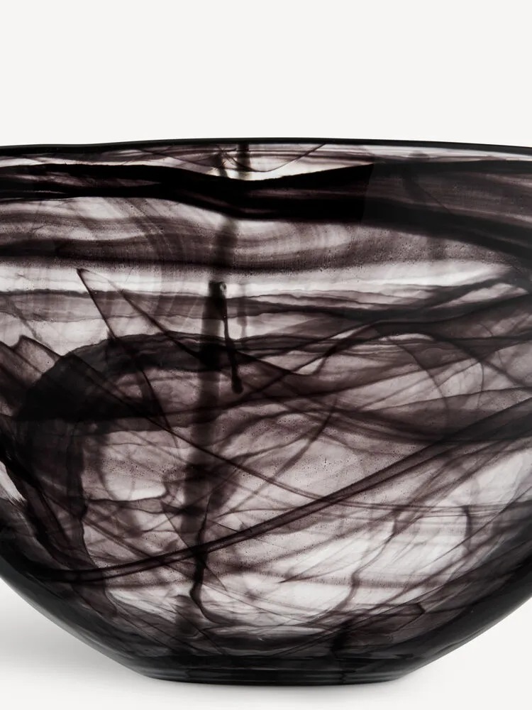 Ciotola Contrast 350 mm, Nero-nero Kosta Boda