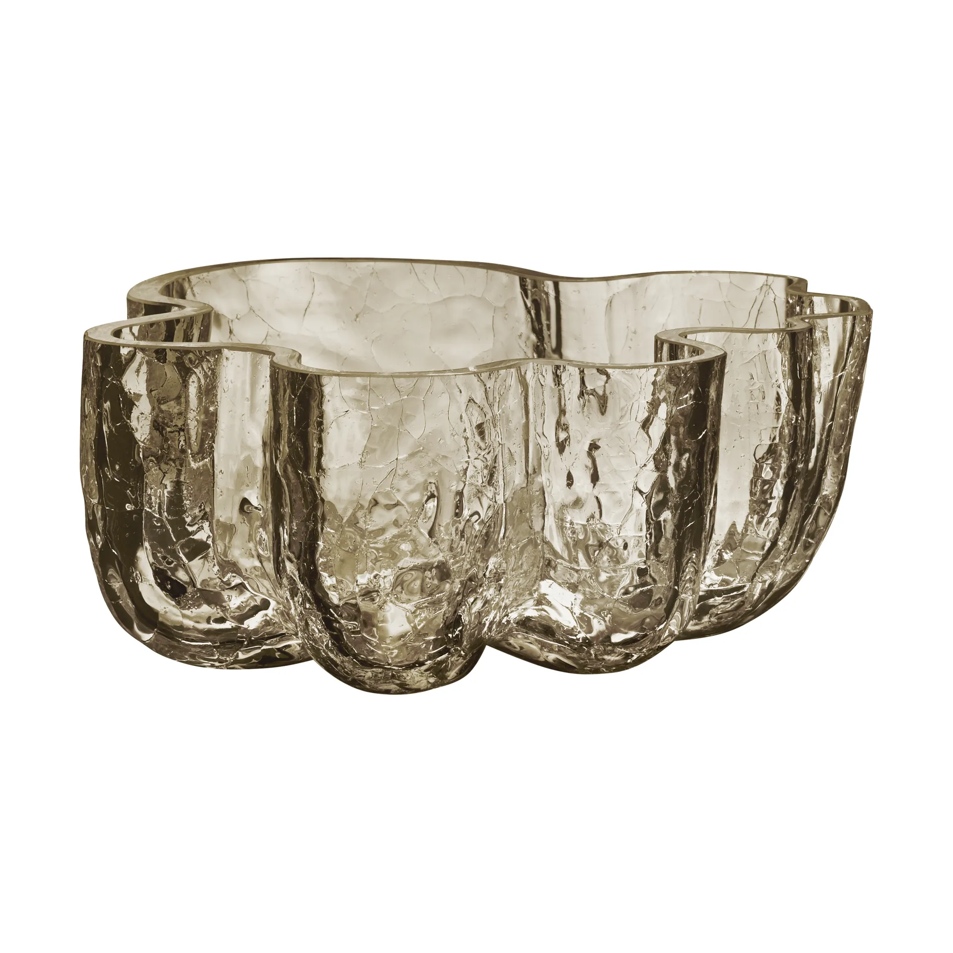 Ciotola Crackle piccola 10,5 cm, Taupe Kosta Boda