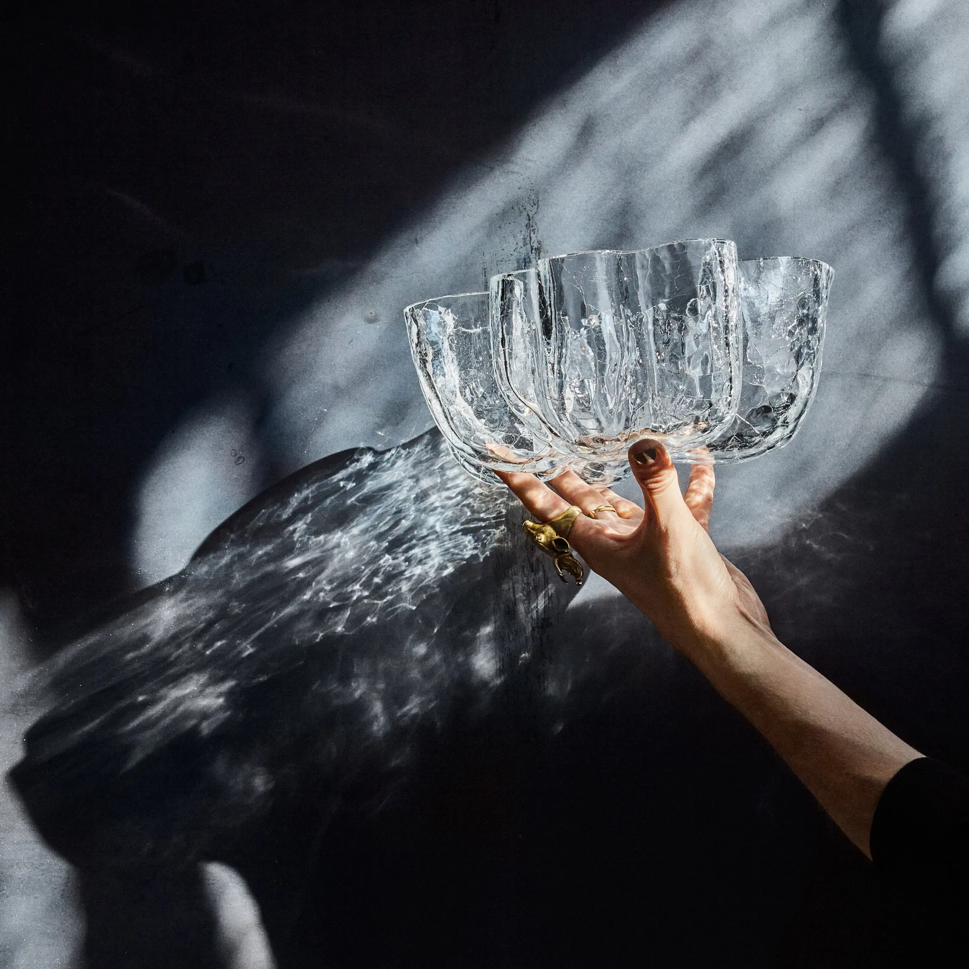 Ciotola Crackle piccola 10,5 cm, trasparente Kosta Boda