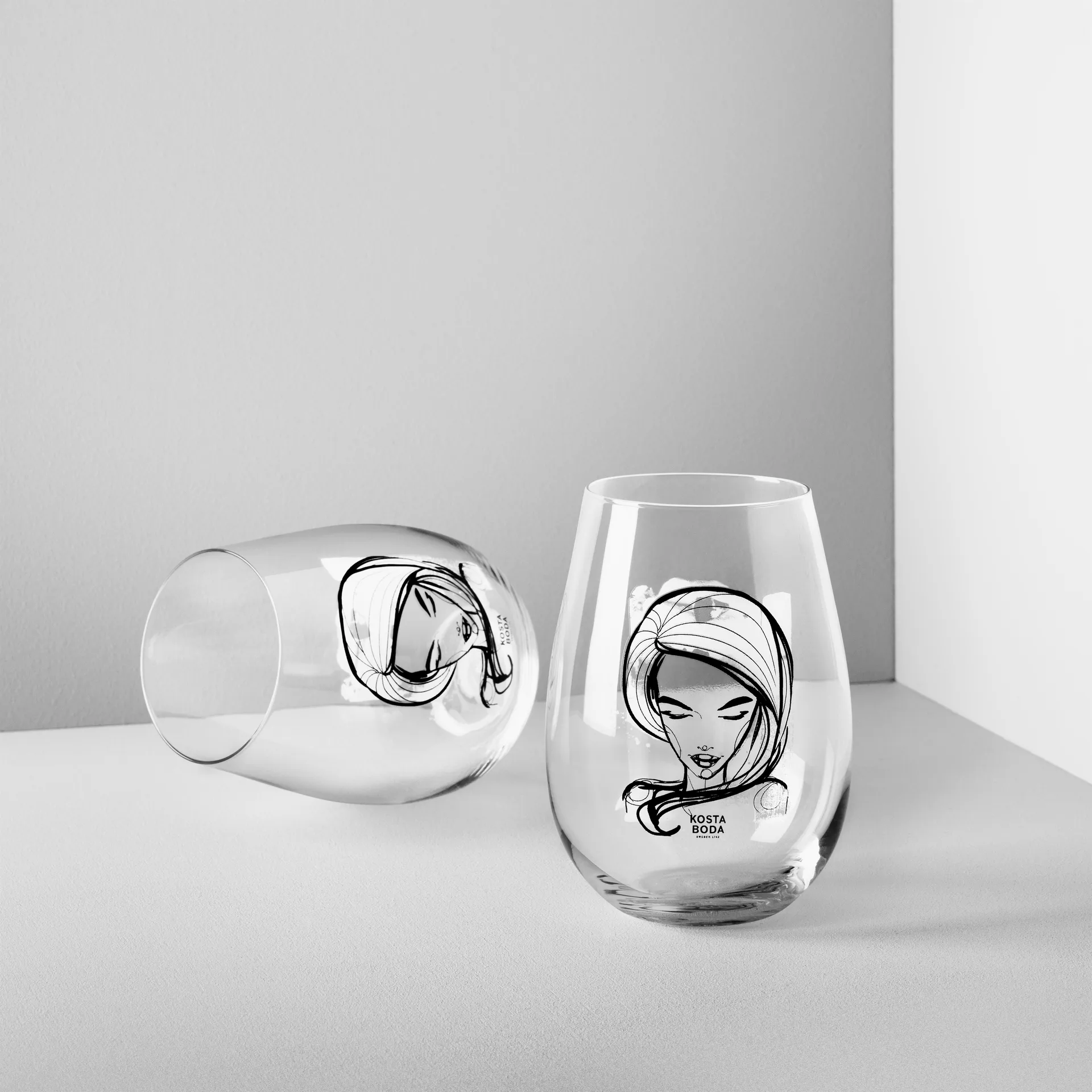 Confezione da 2 bicchieri All about you, need you (white) Kosta Boda