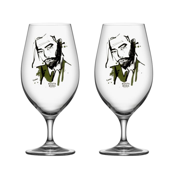 Confezione da 2 bicchieri da birra All about you - Want him (verde) - Kosta Boda