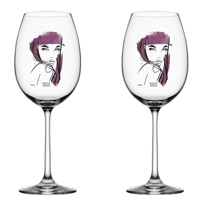 Confezione da 2 bicchieri da vino All about you - rosso - Kosta Boda