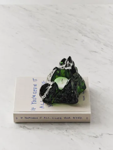 Lanterna The Rock 91 mm - Smeraldo verde - Kosta Boda