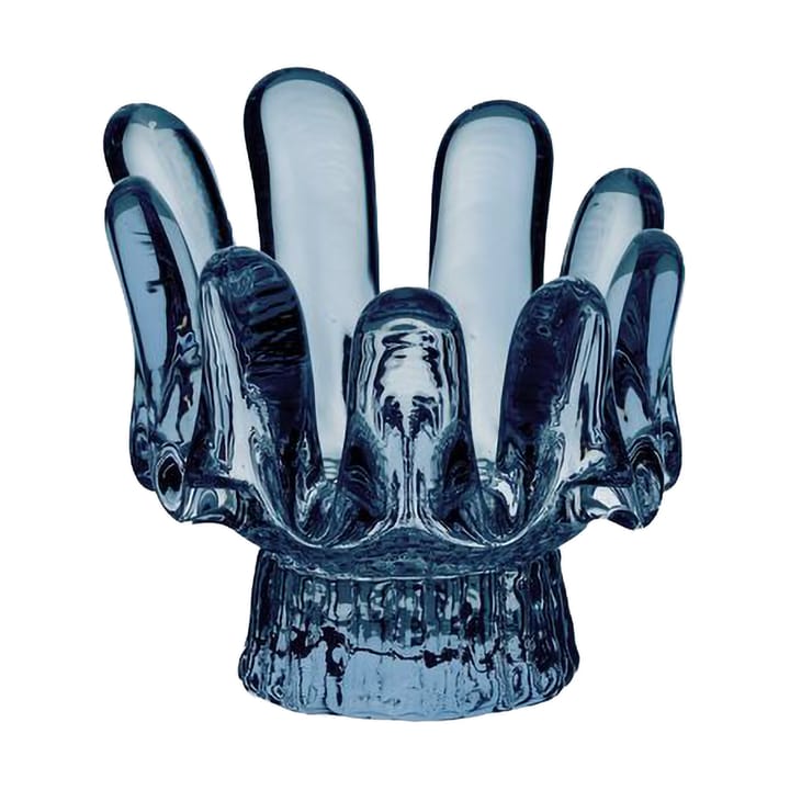 Portacandela Solros vetro circolare 9,2 cm - Blu - Kosta Boda