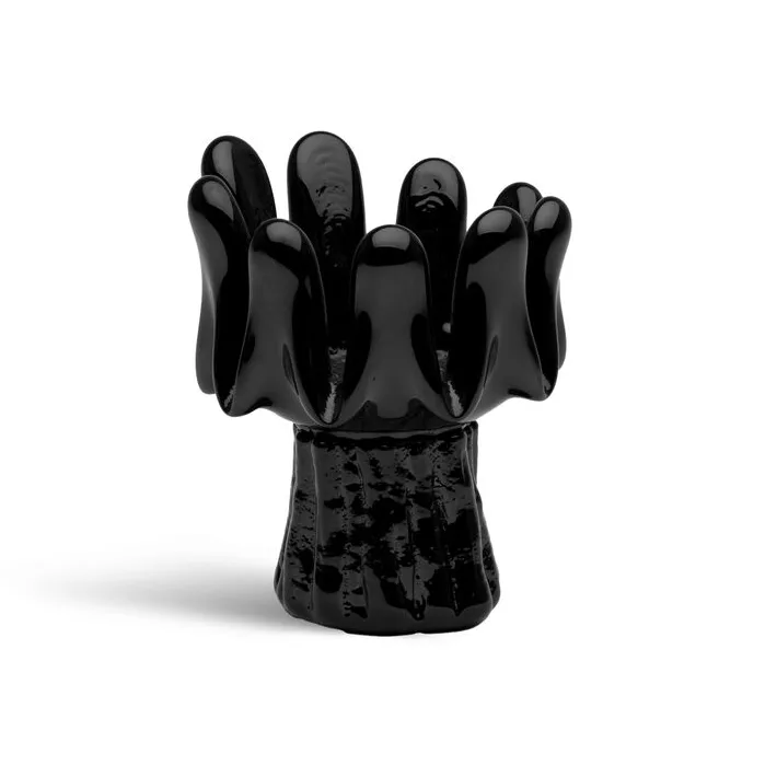 Portacandele Solros 11,5 cm, Nero Kosta Boda