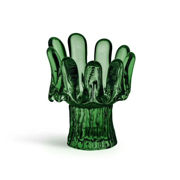 Portacandele Solros 11,5 cm, Verde smeraldo Kosta Boda