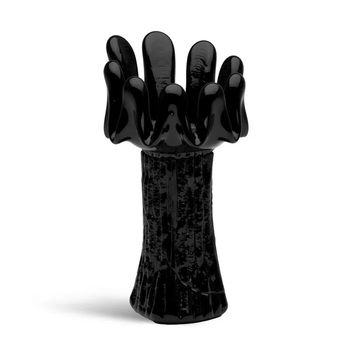 Portacandele Solros 18 cm - Nero - Kosta Boda