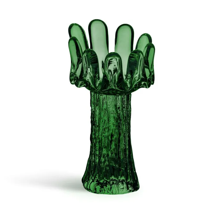 Portacandele Solros 18 cm - Verde smeraldo - Kosta Boda