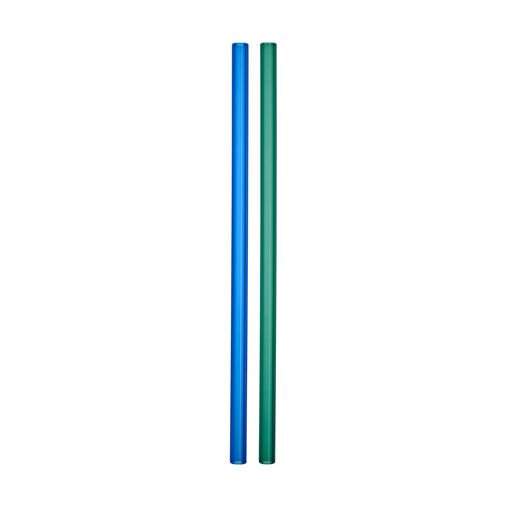 Sipsavor cannucce 200 mm 2-pack - Blu-verde - Kosta Boda