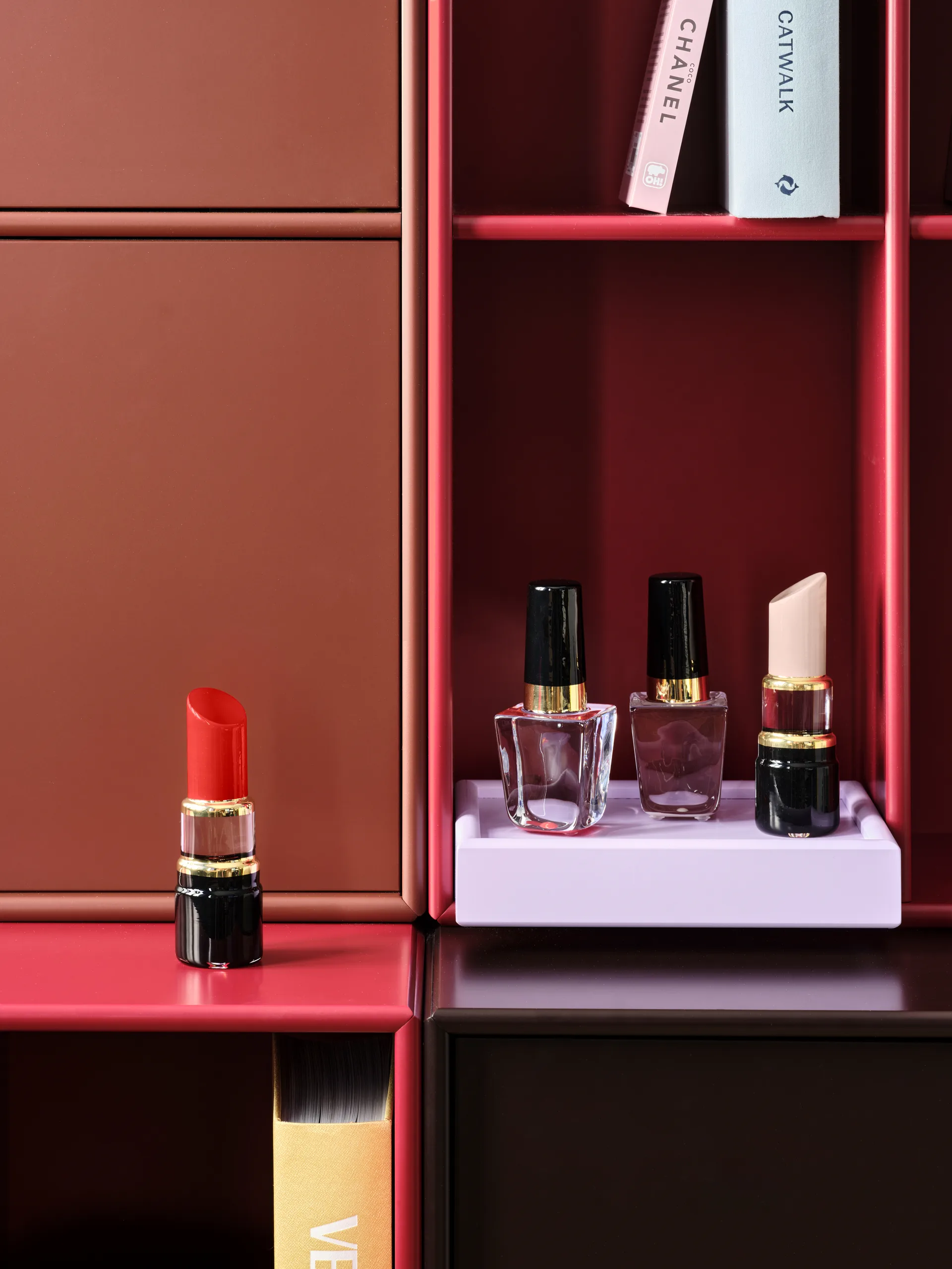 Smalto Make Up, 12,4 cm, Rosso papavero Kosta Boda