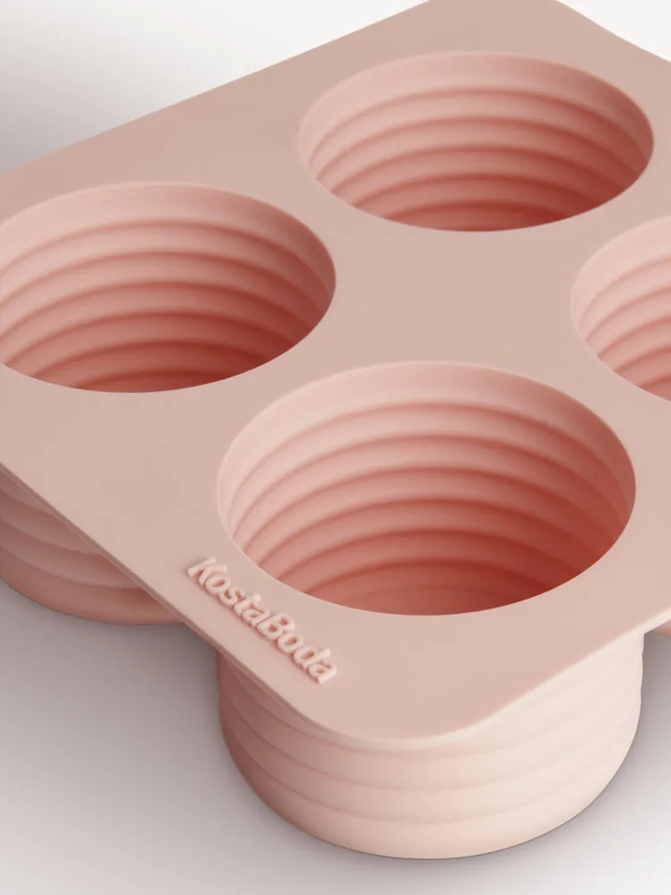 Stampo per cubetti di ghiaccio Viva 4 scomparti 13 cl, Rosa cipria Kosta Boda