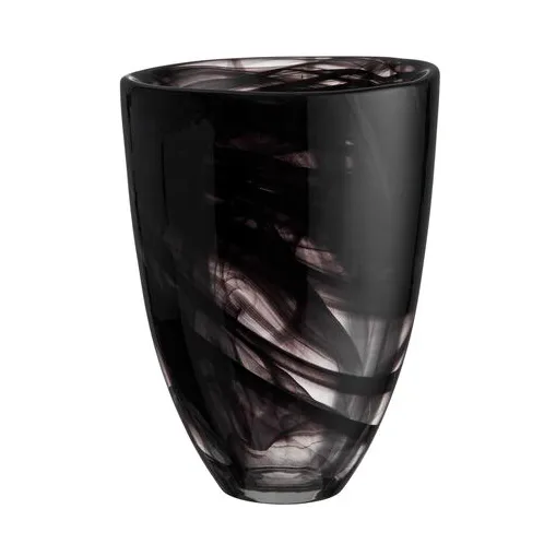 Vaso Contrast 200 mm - Nero-nero - Kosta Boda