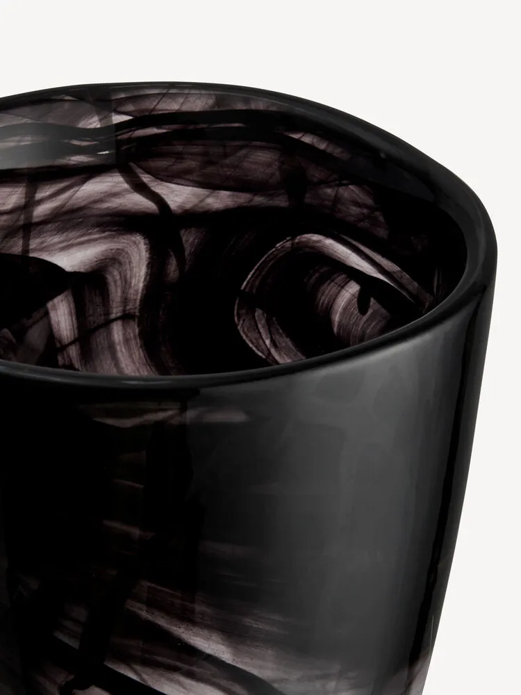 Vaso Contrast 200 mm, Nero-nero Kosta Boda