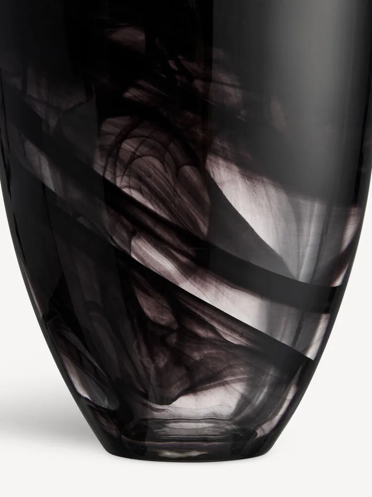 Vaso Contrast 200 mm, Nero-nero Kosta Boda