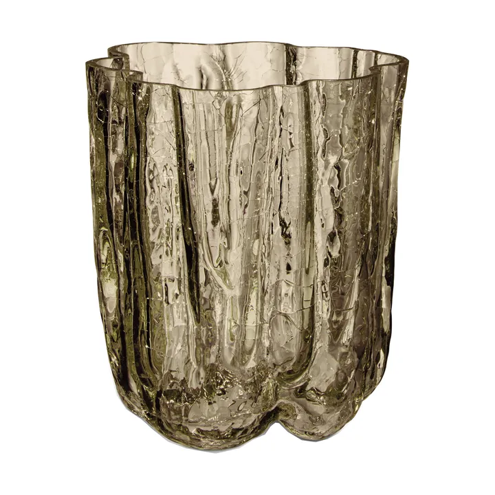 Vaso Crackle 12,1 cm - Taupe - Kosta Boda