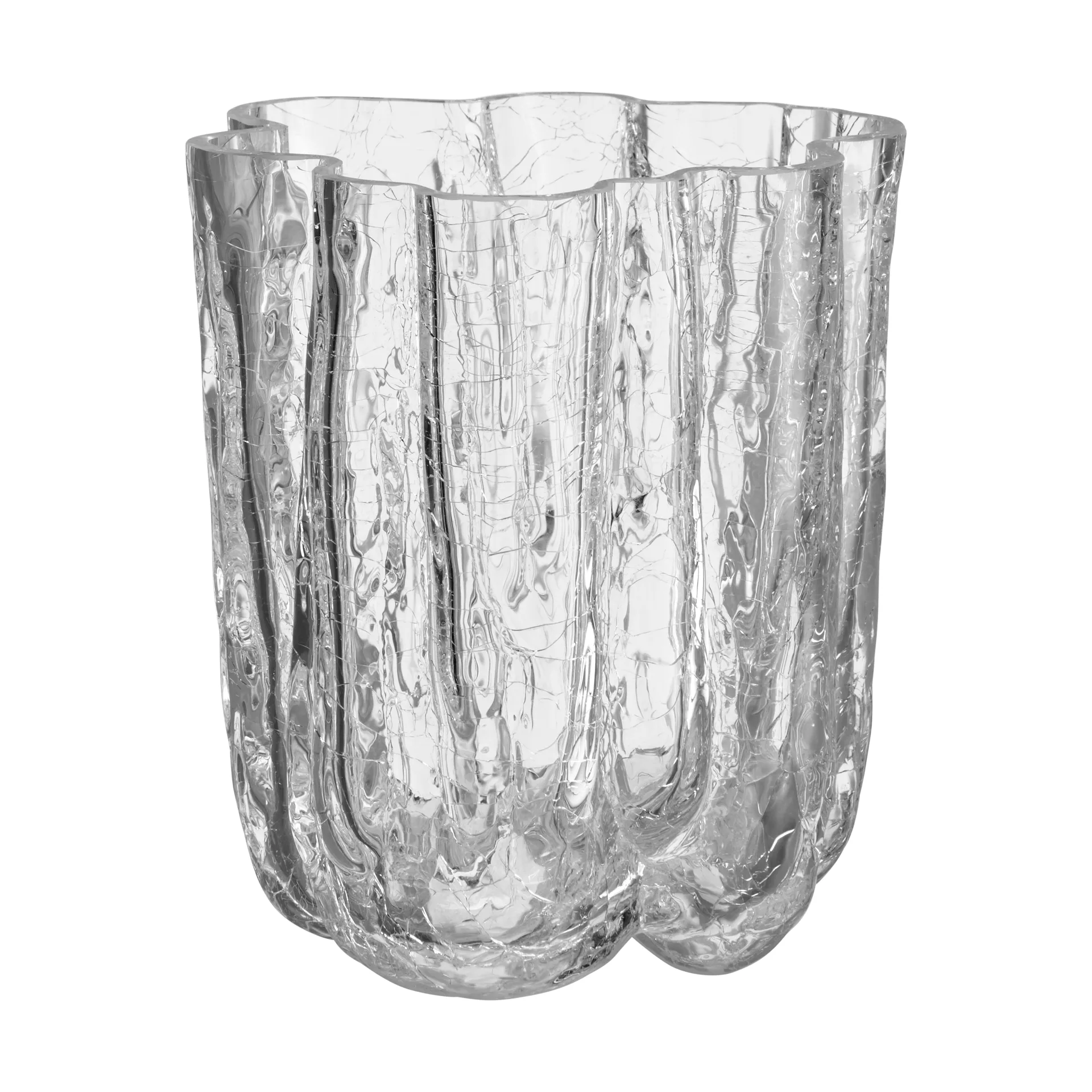 Vaso Crackle 12,1 cm, Trasparente Kosta Boda