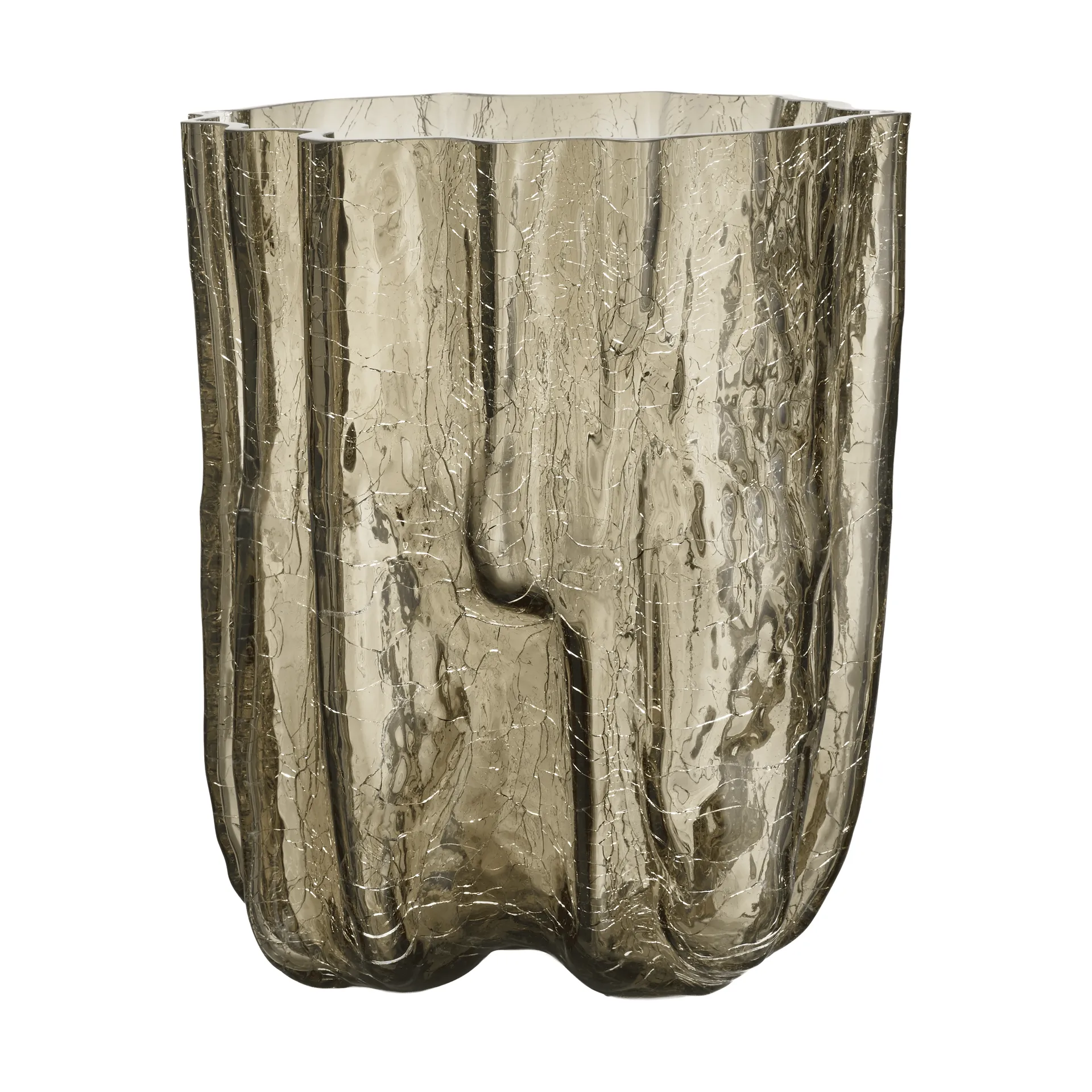 Vaso Crackle 27 cm, Taupe Kosta Boda
