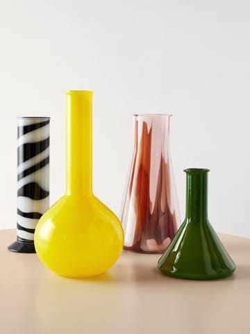 Vaso Lab rotondo a bottiglia 31,5 cm - Giallo - Kosta Boda