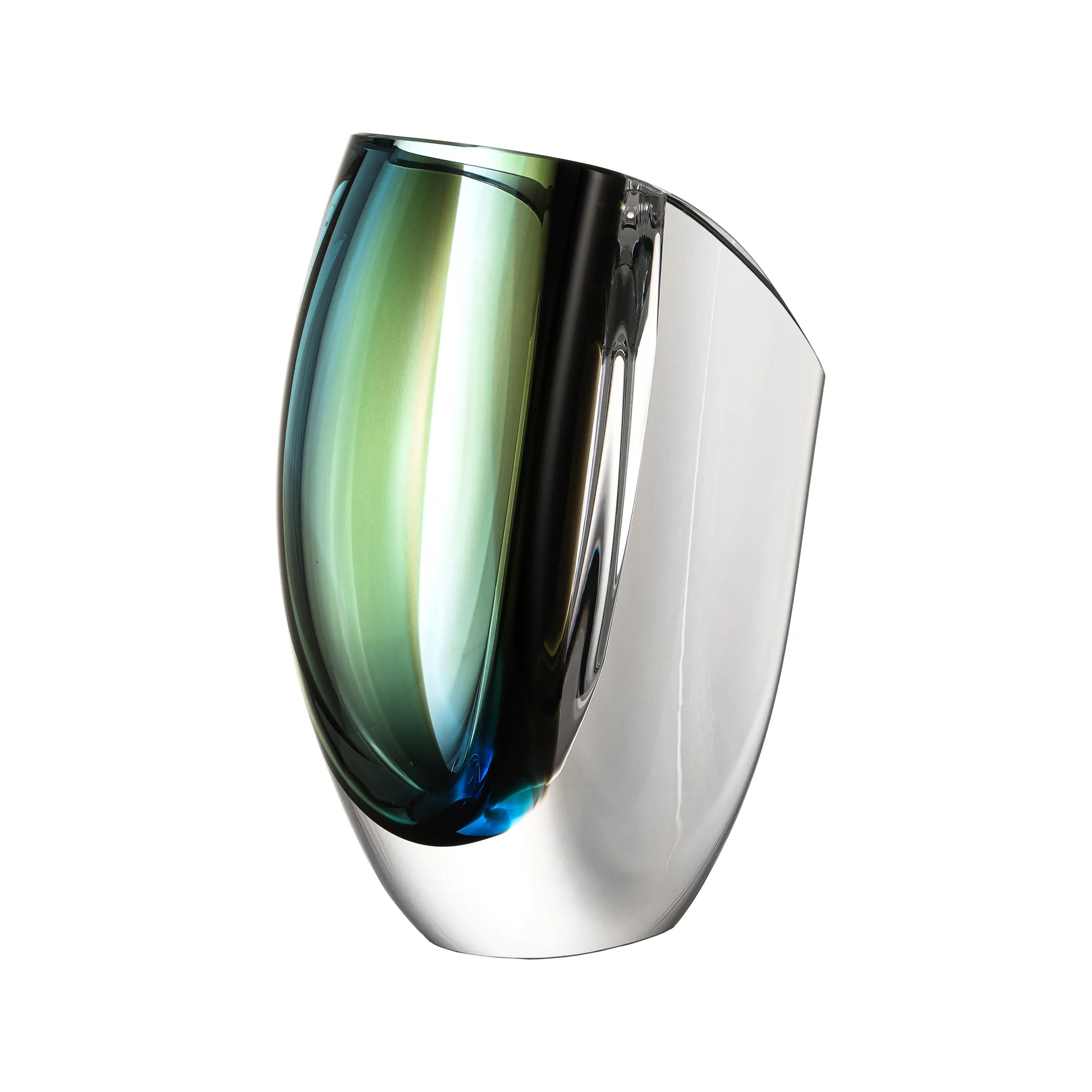 Vaso Mirage 21 cm, blu-marrone Kosta Boda