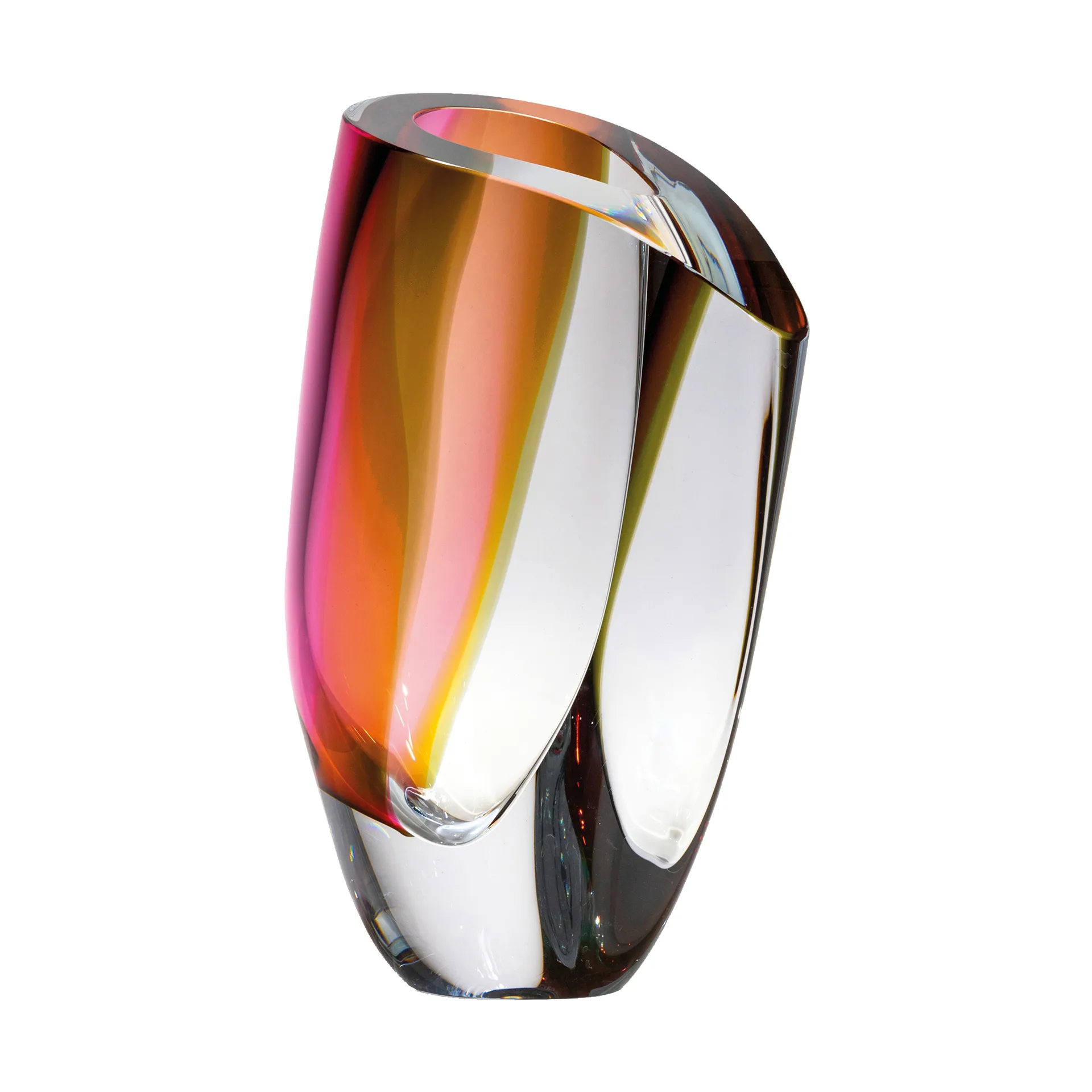 Vaso Mirage 31 cm, Grigio-rosso Kosta Boda