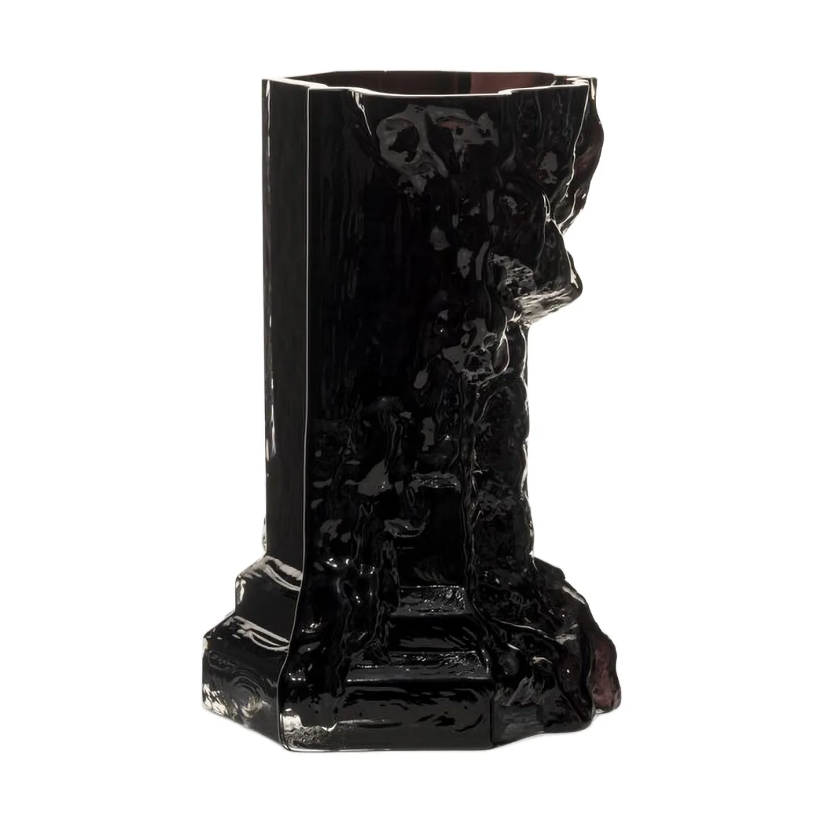 Vaso Rocky Baroque 25 cm, Nero notte Kosta Boda