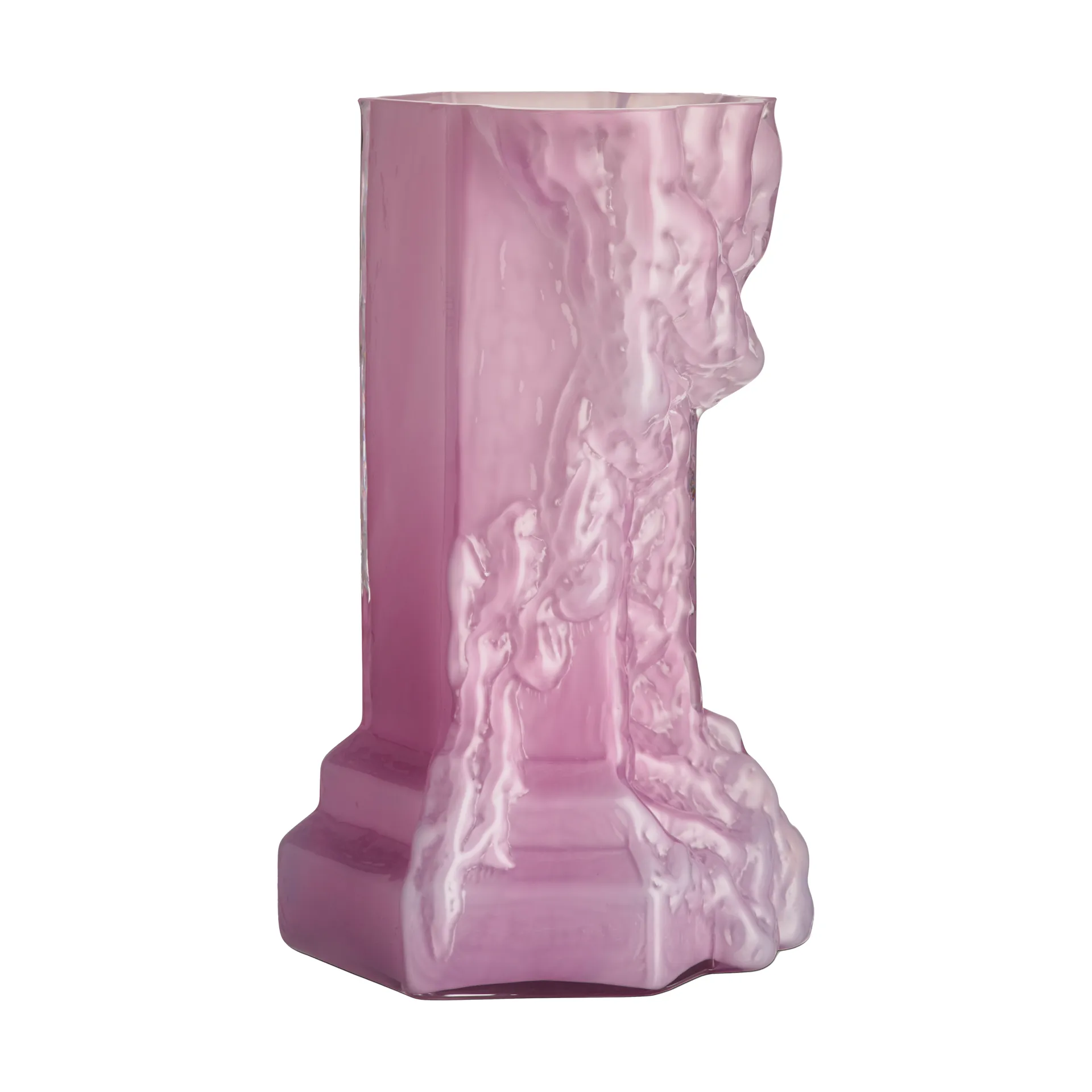 Vaso Rocky Baroque 35 cm, Cool pink Kosta Boda