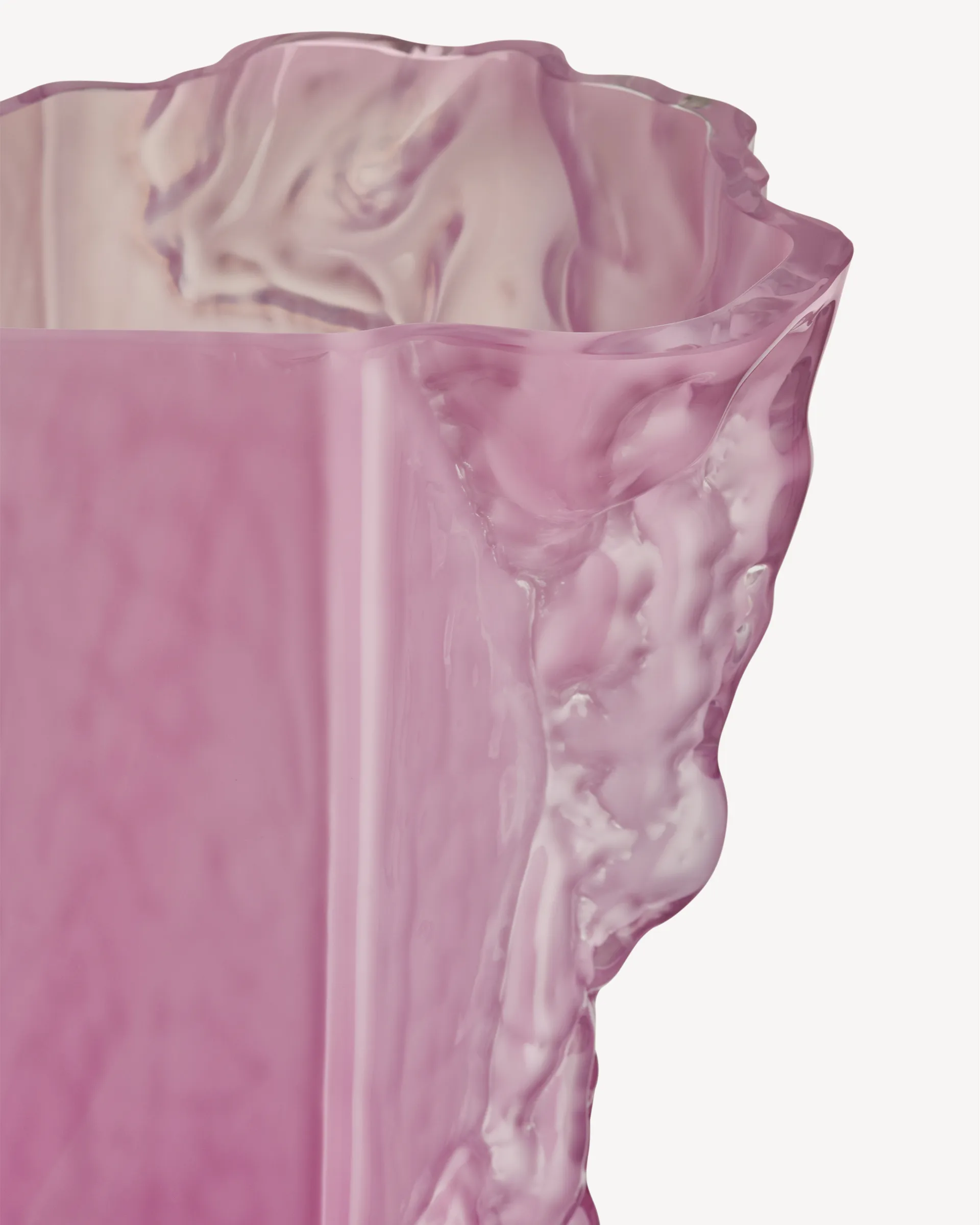 Vaso Rocky Baroque 35 cm, Cool pink Kosta Boda