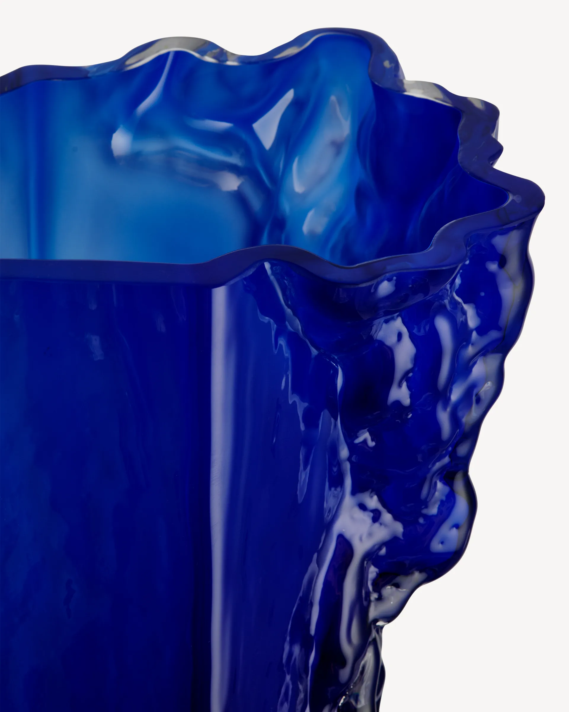 Vaso Rocky Baroque 35 cm, Deep blue Kosta Boda