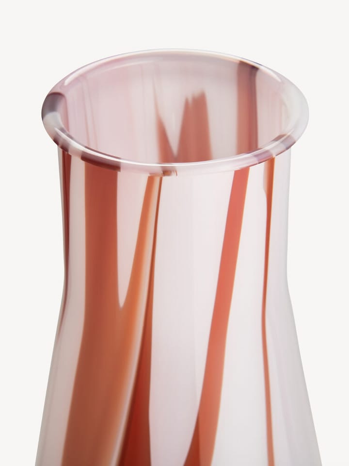 Vaso stile Erlenmeyer 30,5 cm, Rosso-bianco-rosa Kosta Boda