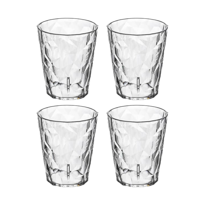 Bicchiere Club No. 1 in plastica da 25 cl, confezione da 4 - Cristallino - Koziol