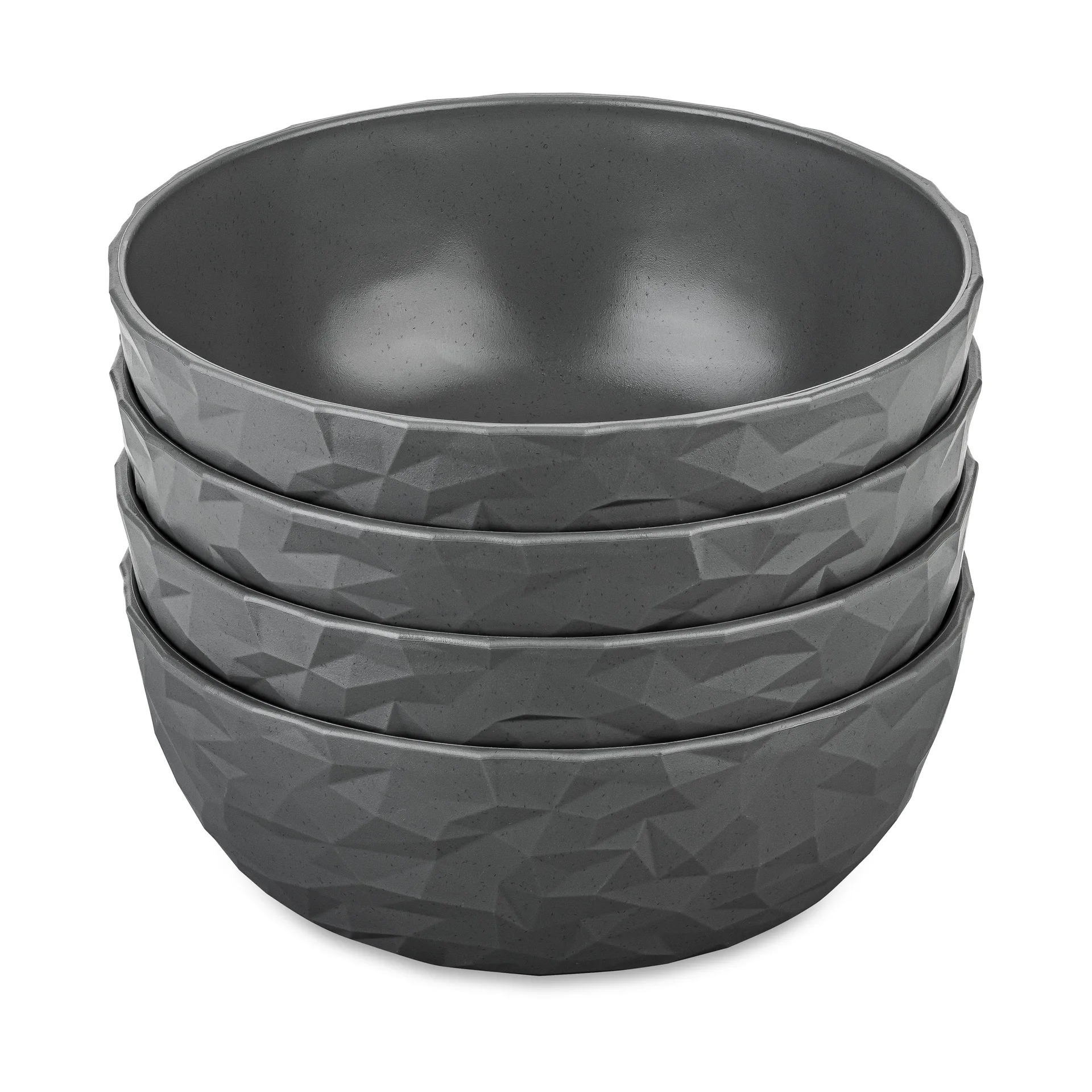 Ciotola Club Ø16,2 cm confezione da 4 biocircolare termoplastica, Nature ash grey Koziol