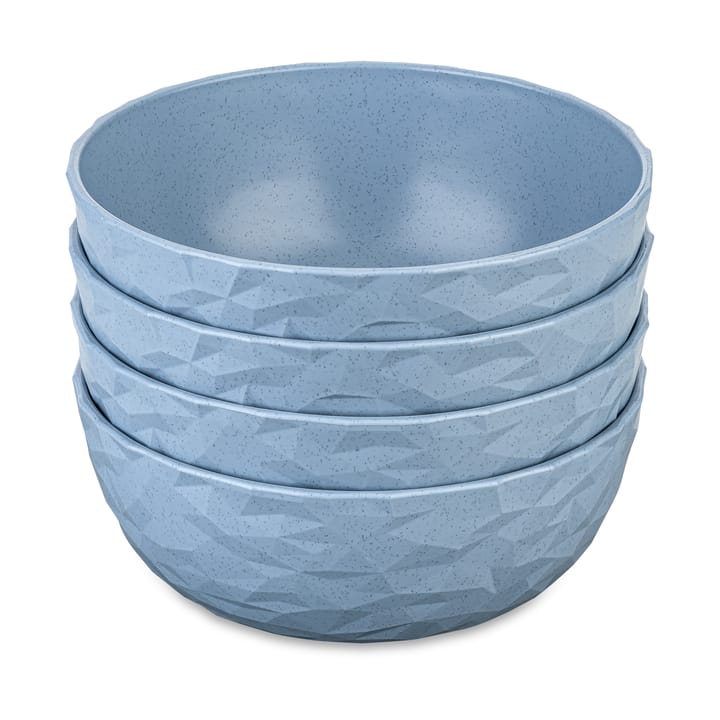 Ciotola Club Ø16,2 cm confezione da 4 biocircolare termoplastica - Nature flower blue - Koziol