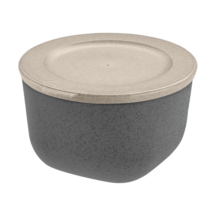 Ciotola con coperchio Connect 1 L biocircolare termoplastica - Nature ash grey - Koziol