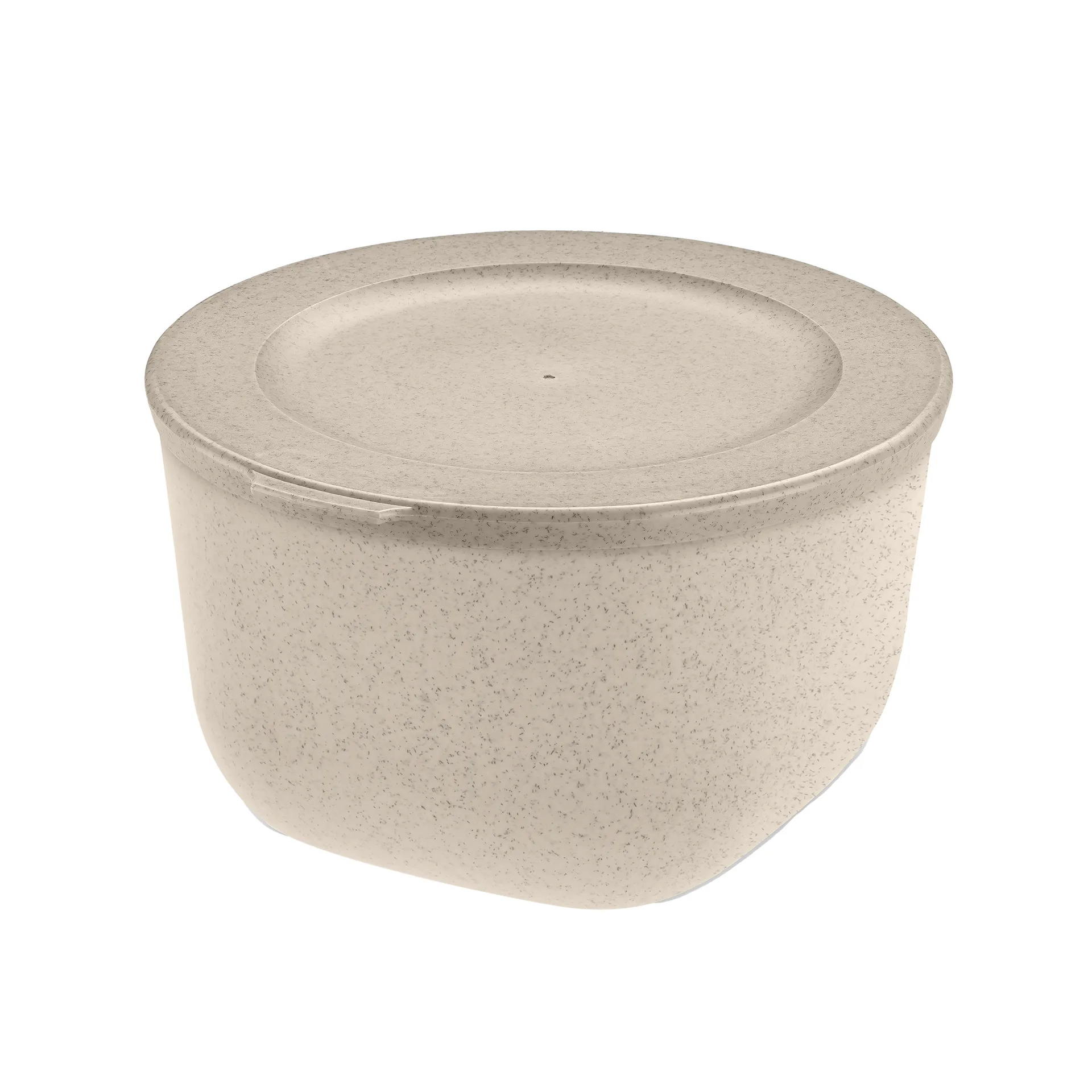 Ciotola con coperchio Connect 1 L biocircolare termoplastica, Nature desert sand Koziol