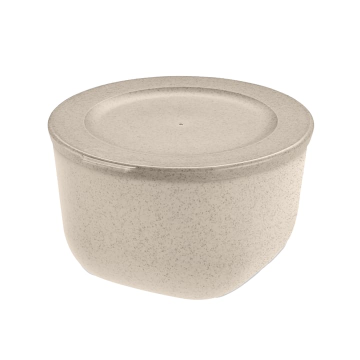 Ciotola con coperchio Connect 1 L biocircolare termoplastica, Nature desert sand Koziol