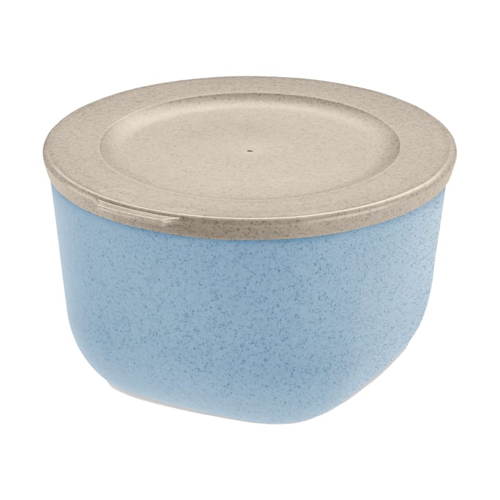 Ciotola con coperchio Connect 1 L biocircolare termoplastica - Nature flower blue - Koziol