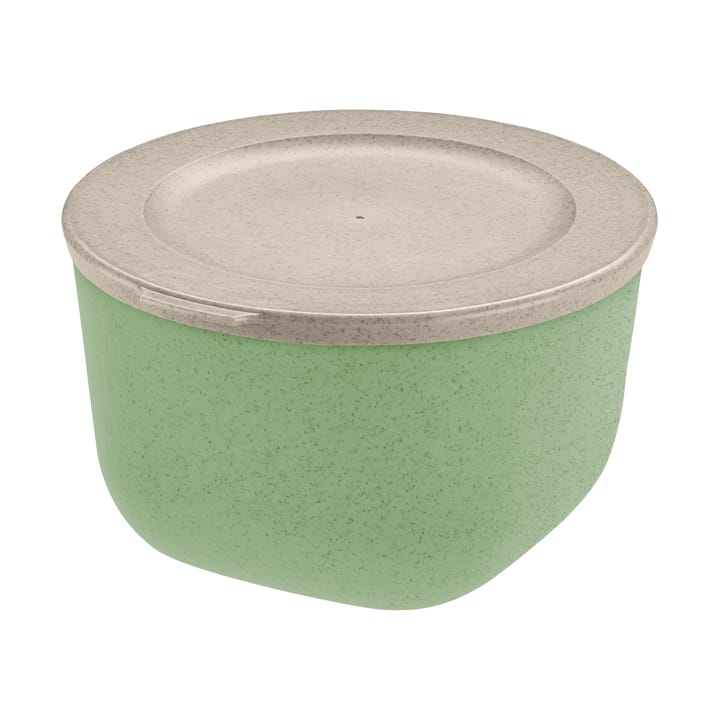Ciotola con coperchio Connect 1 L biocircolare termoplastica - Nature leaf green - Koziol