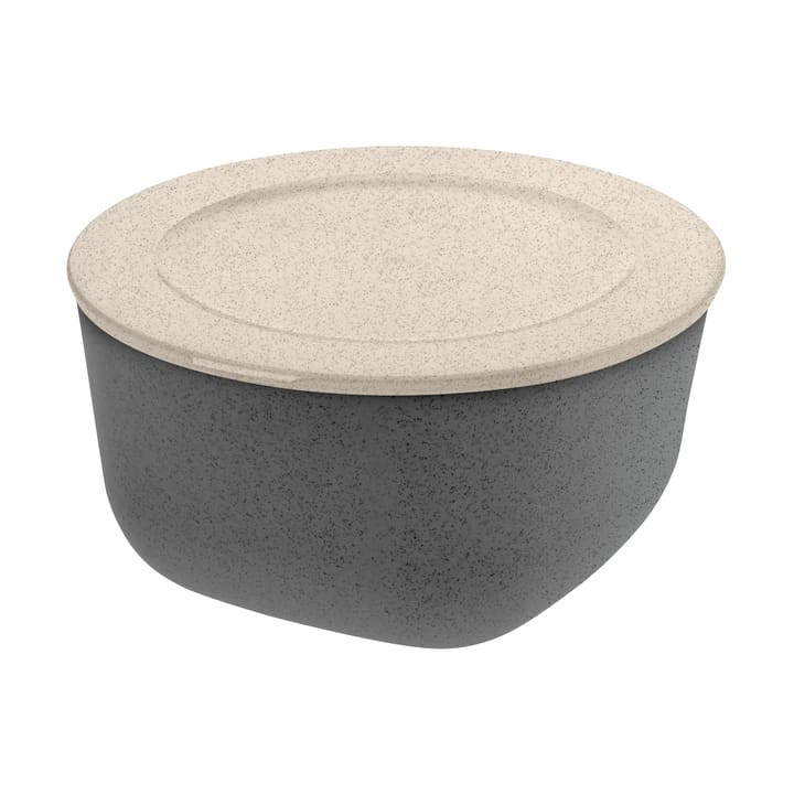 Ciotola/contenitore con coperchio Connect 2 L biocircolare termoplastica - Nature ash grey - Koziol
